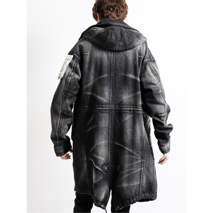MADE IN JAPANデニム ルーズモッズコート[品番：TKQJ0009296