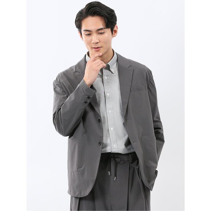 ストレッチ ナチュラルワッシャー 2ボタンジャケット(セットアップ可能) | TAKA-Q MEN | 詳細画像1 