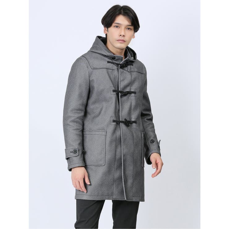 TAKA-Q/タカキュー アウターコート ダッフルコート ハーフ丈 メンズジャケット 仕事 Ⅿサイズ セマンティックデザイン