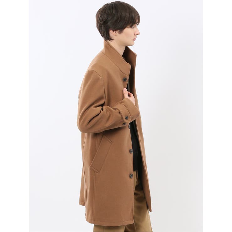 ストレッチメルトン スタンドカラーコート | TAKA-Q MEN | 詳細画像16 