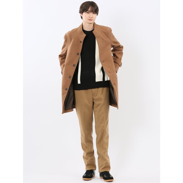 ストレッチメルトン スタンドカラーコート | TAKA-Q MEN | 詳細画像17 