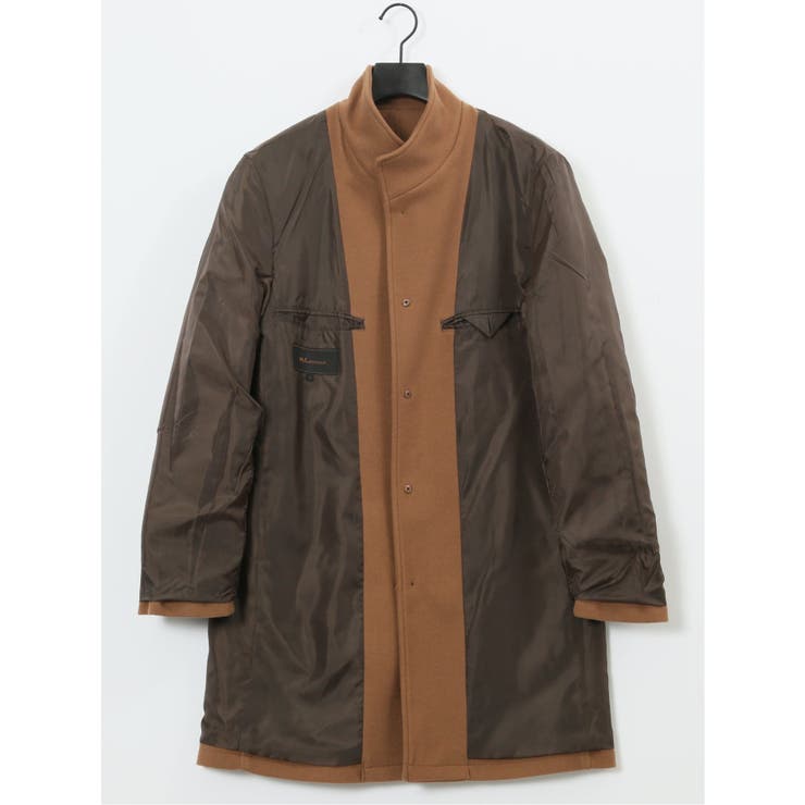 ストレッチメルトン スタンドカラーコート | TAKA-Q MEN | 詳細画像23 