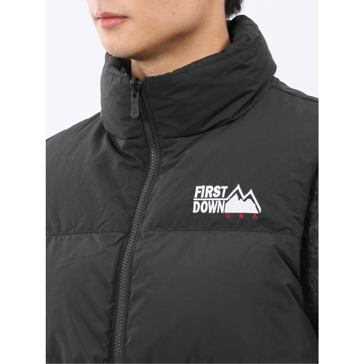 FIRSTDOWN USA 撥水防風 リバーシブル ダウンベスト | TAKA-Q MEN | 詳細画像9 
