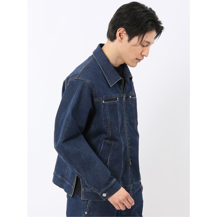 ストレッチ デニム ブルゾン(セットアップ可能) | TAKA-Q MEN | 詳細画像4 