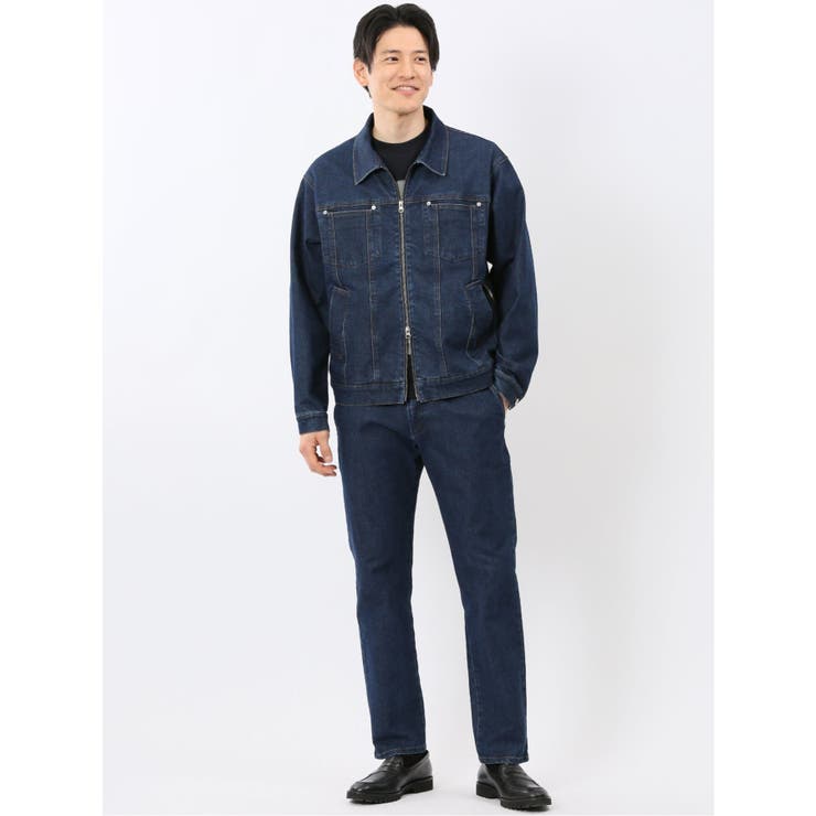 ストレッチ デニム ブルゾン(セットアップ可能) | TAKA-Q MEN | 詳細画像5 