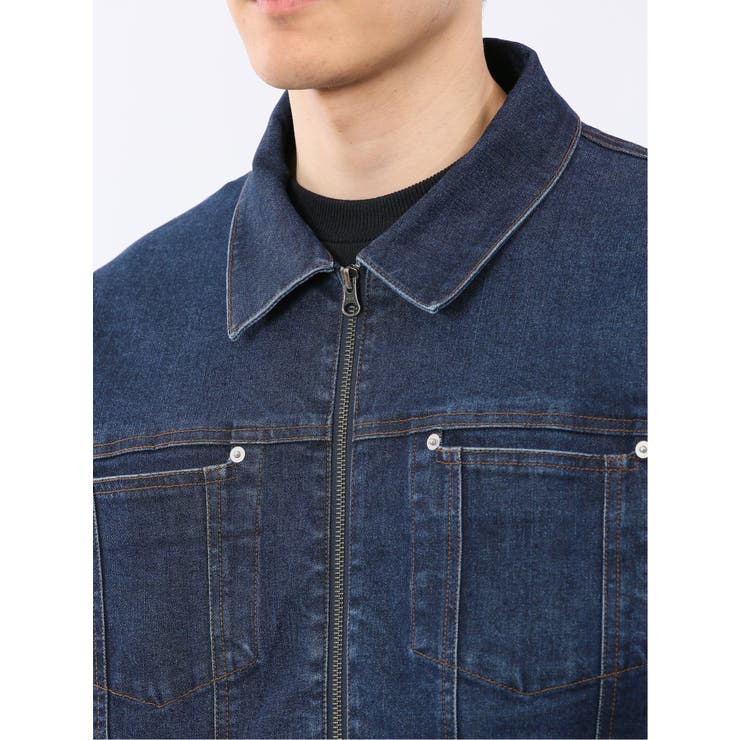 ストレッチ デニム ブルゾン(セットアップ可能) | TAKA-Q MEN | 詳細画像9 