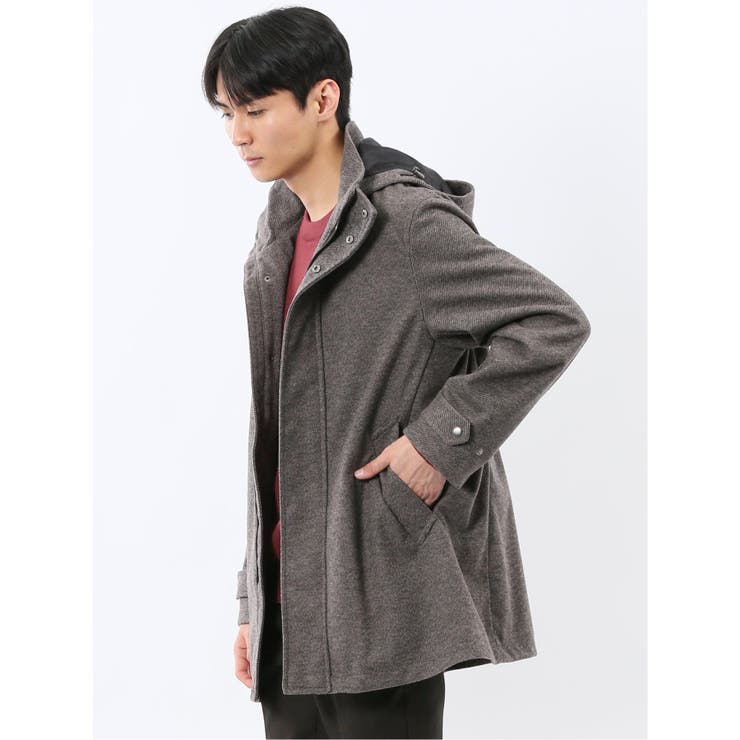 ストレッチメルトン フード脱着 コート | TAKA-Q MEN | 詳細画像2 