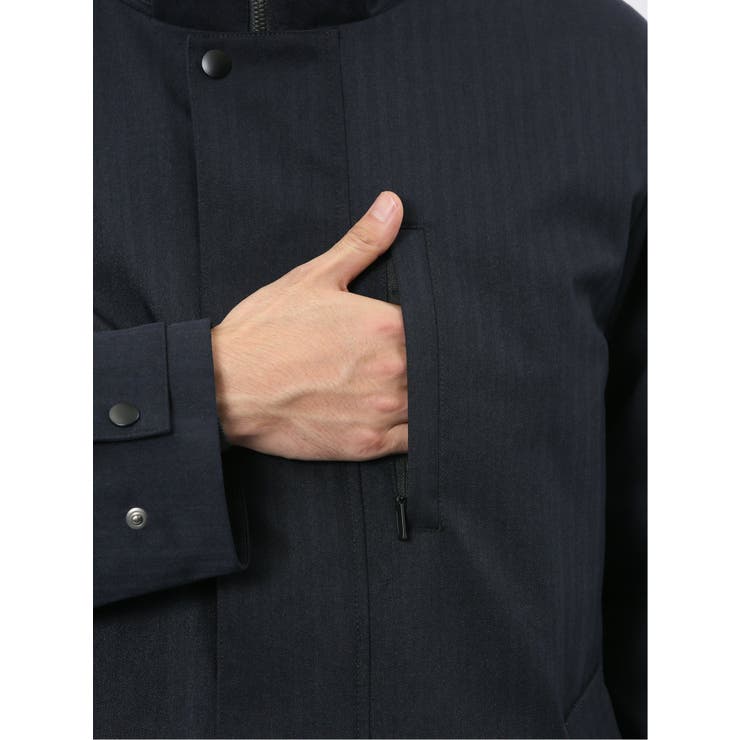 3WAY フード脱着 ライナー付きコート へリンボン | TAKA-Q MEN | 詳細画像24 