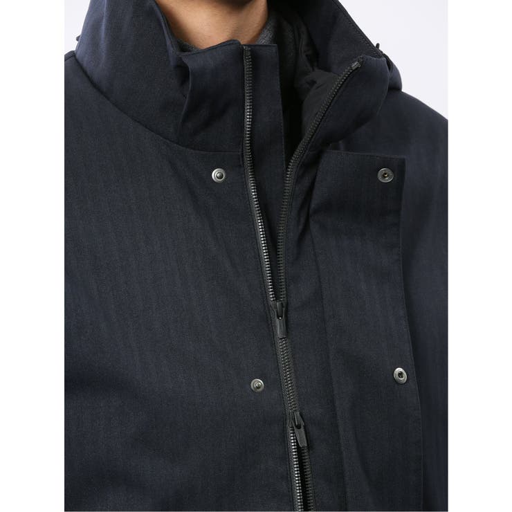 3WAY フード脱着 ライナー付きコート へリンボン | TAKA-Q MEN | 詳細画像25 