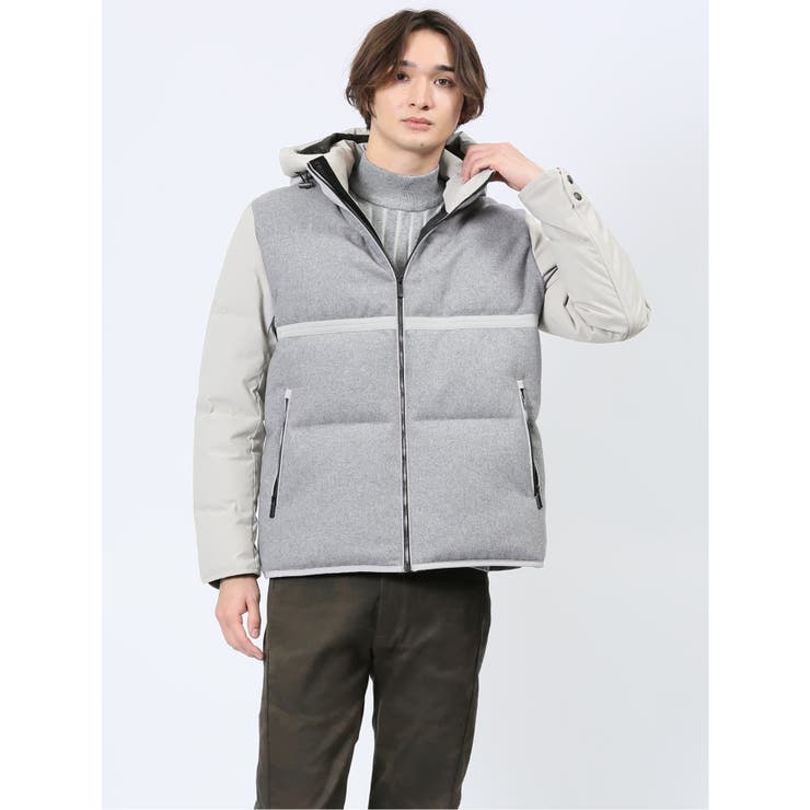 ウール ハイブリッド切替 ダウンジャケット[品番：TKQJ0024179]｜TAKA-Q  MEN（タカキュー）のメンズファッション通販｜SHOPLIST（ショップリスト）