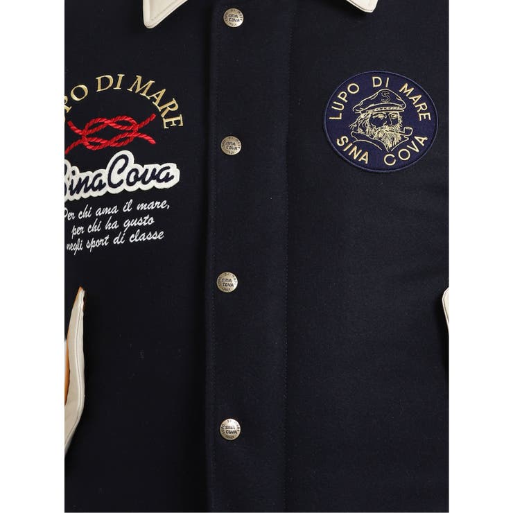 大きいサイズ】シナコバ/SINA COVA レザースタジアムジャンパー[品番