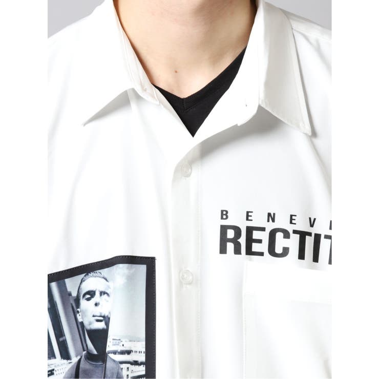 エステル転写プリント 長袖BIGシャツ | TAKA-Q MEN | 詳細画像6 