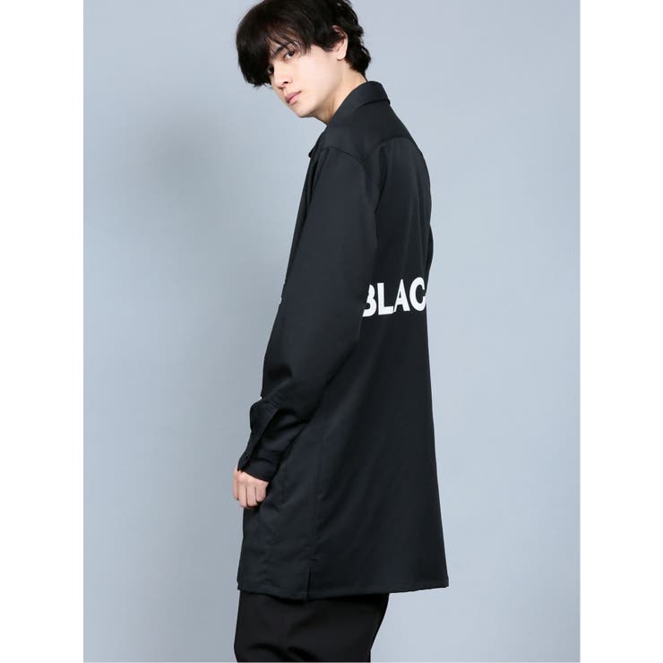 シェラック/SHELLAC ロゴプリント 長袖ロングシャツ[品番：TKQJ0012737