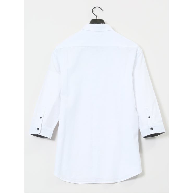 コットンリネン ボタンダウン7分袖シャツ | TAKA-Q MEN | 詳細画像12 