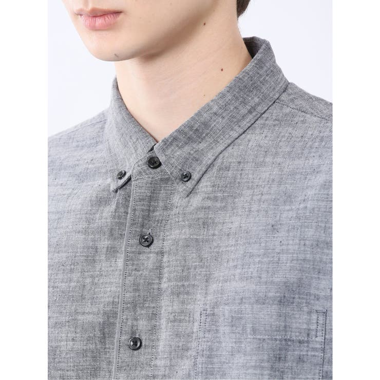 コットンリネン ボタンダウン7分袖シャツ | TAKA-Q MEN | 詳細画像21 