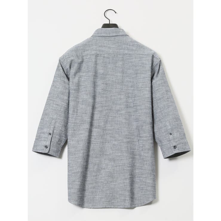 コットンリネン ボタンダウン7分袖シャツ | TAKA-Q MEN | 詳細画像24 