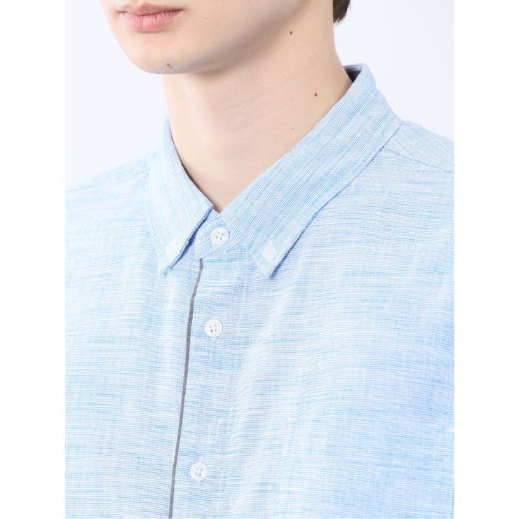 コットンリネン ボタンダウン7分袖シャツ | TAKA-Q MEN | 詳細画像33 