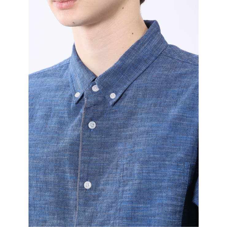 コットンリネン ボタンダウン7分袖シャツ | TAKA-Q MEN | 詳細画像45 