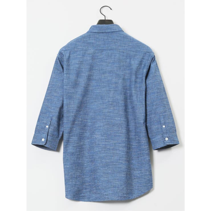 コットンリネン ボタンダウン7分袖シャツ | TAKA-Q MEN | 詳細画像48 