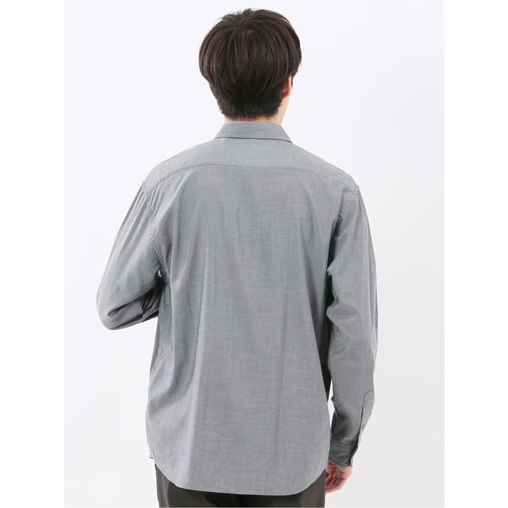 シャンブレー レギュラーカラー長袖シャツ | TAKA-Q MEN | 詳細画像12 