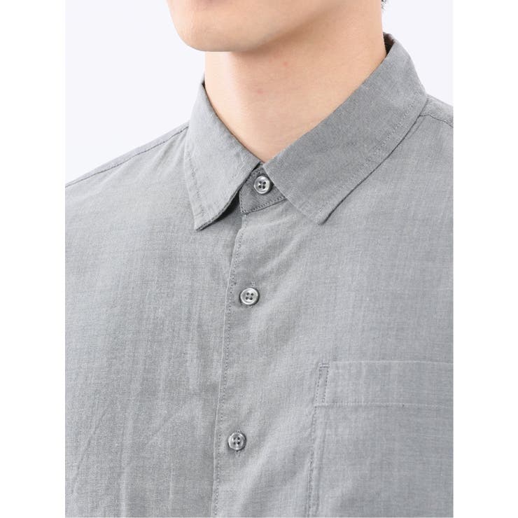 シャンブレー レギュラーカラー長袖シャツ | TAKA-Q MEN | 詳細画像18 