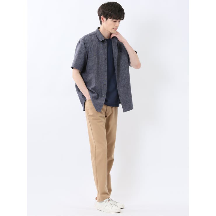 TechLinen レギュラーカラー 半袖シャツ | TAKA-Q MEN | 詳細画像17 
