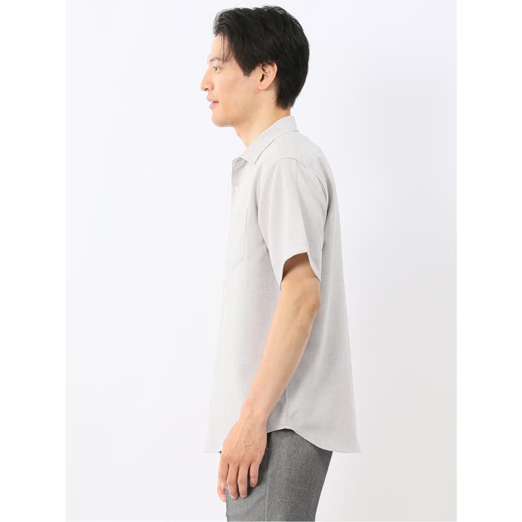 TechLinen レギュラーカラー 半袖シャツ | TAKA-Q MEN | 詳細画像2 