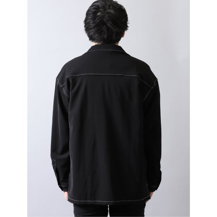 オーバーステッチ BIGシャツアウター[品番：TKQJ0010111]｜TAKA