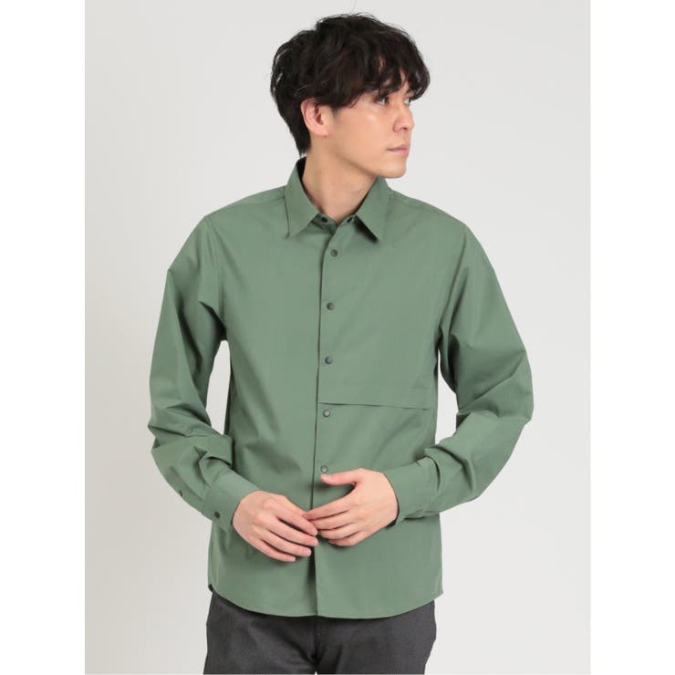 ストレッチ スナップボタン シャツアウター[品番：TKQJ0018290]｜TAKA-Q  MEN（タカキュー）のメンズファッション通販｜SHOPLIST（ショップリスト）