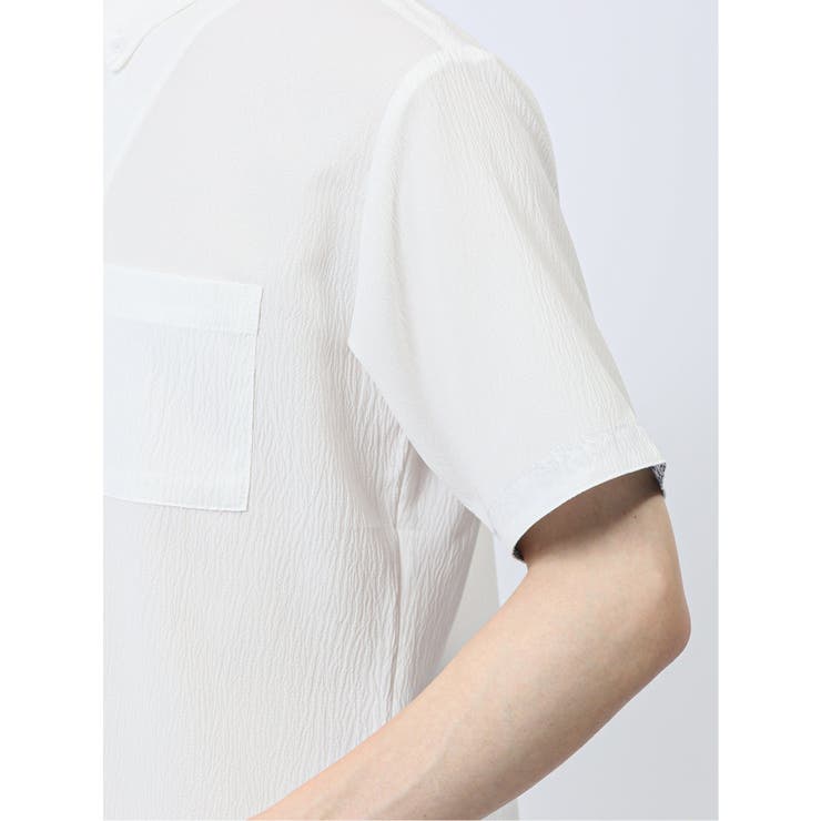 ストレッチ楊柳 ボタンダウン半袖シャツ | TAKA-Q MEN | 詳細画像11 