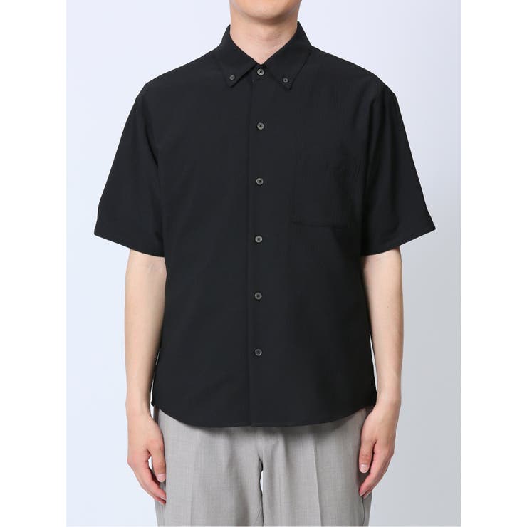 ストレッチ楊柳 ボタンダウン半袖シャツ | TAKA-Q MEN | 詳細画像16 