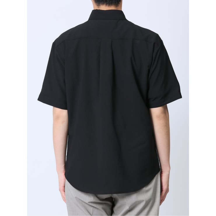 ストレッチ楊柳 ボタンダウン半袖シャツ | TAKA-Q MEN | 詳細画像18 