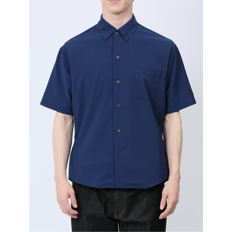 ストレッチ楊柳 ボタンダウン半袖シャツ | TAKA-Q MEN | 詳細画像27 