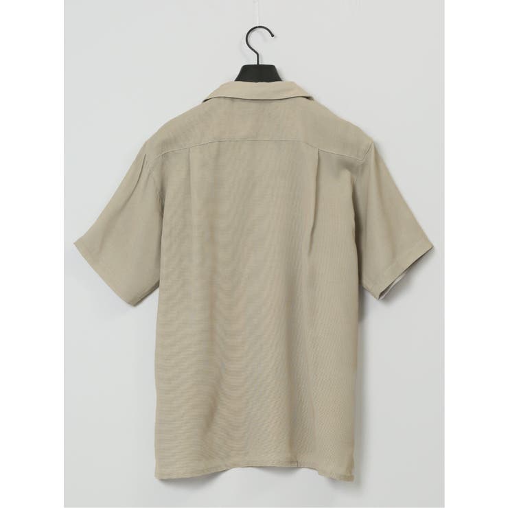 軽量シアー オープンカラー半袖シャツ | TAKA-Q MEN | 詳細画像12 