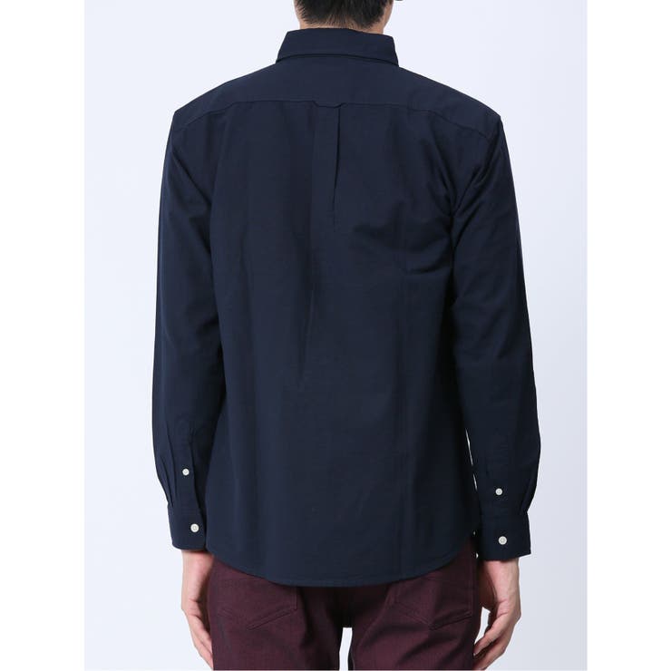 綿オックス ポケット切替 レギュラーカラー長袖シャツ | TAKA-Q MEN | 詳細画像17 