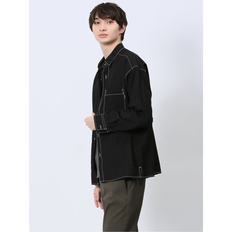 タスランステッチ レギュラーカラー長袖シャツ | TAKA-Q MEN | 詳細画像14 