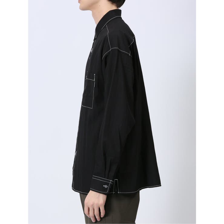タスランステッチ レギュラーカラー長袖シャツ | TAKA-Q MEN | 詳細画像19 