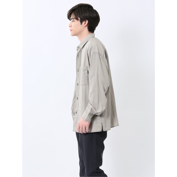 タスランステッチ レギュラーカラー長袖シャツ | TAKA-Q MEN | 詳細画像2 