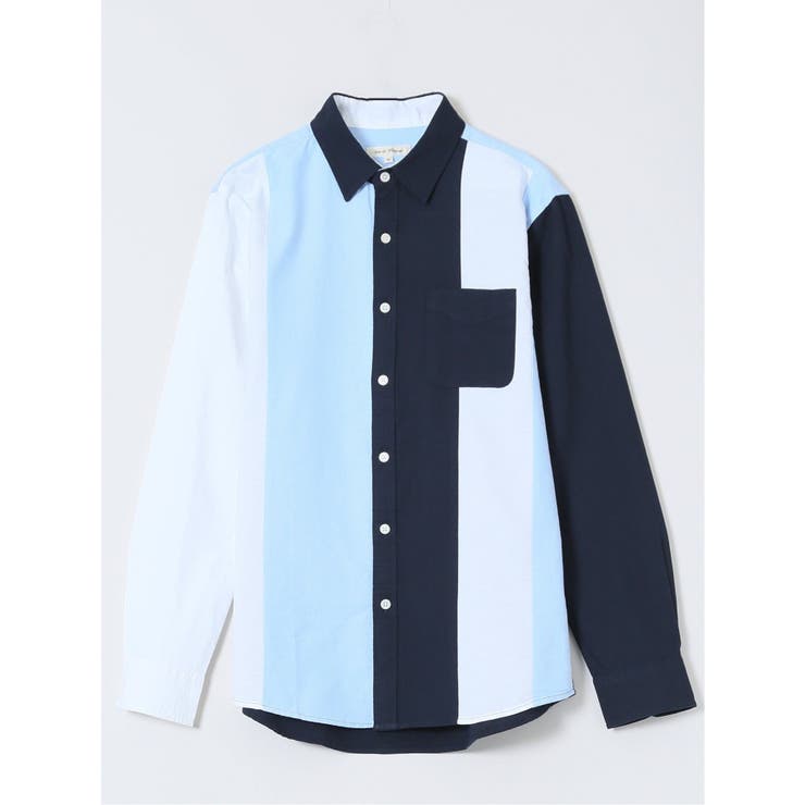 【WEB限定】綿オックス切替 レギュラーカラー長袖シャツ | TAKA-Q MEN | 詳細画像11 