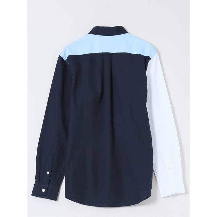 【WEB限定】綿オックス切替 レギュラーカラー長袖シャツ | TAKA-Q MEN | 詳細画像12 