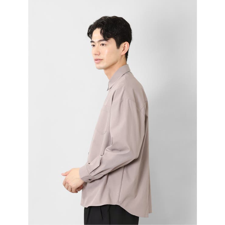 レーヨン混 ネックレス付 長袖BIGシャツ | TAKA-Q MEN | 詳細画像22 