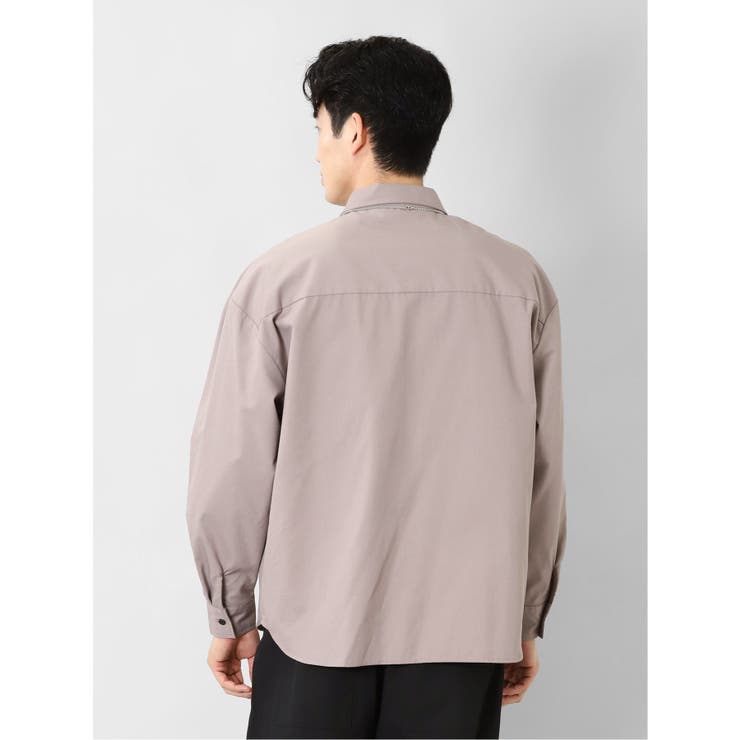 レーヨン混 ネックレス付 長袖BIGシャツ | TAKA-Q MEN | 詳細画像23 