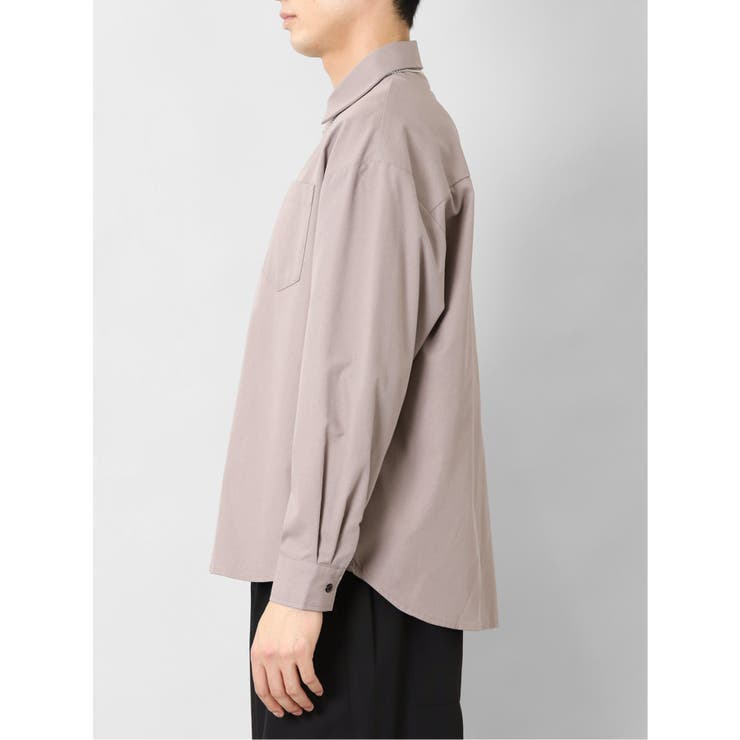 レーヨン混 ネックレス付 長袖BIGシャツ | TAKA-Q MEN | 詳細画像25 