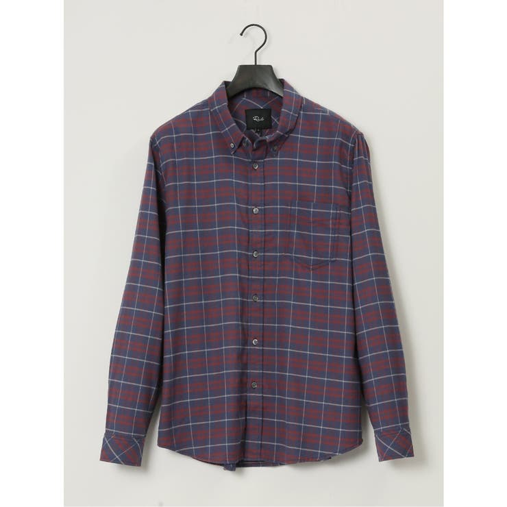 14ワイン | レイルズ/Rails チェック柄長袖シャツ | TAKA-Q MEN
