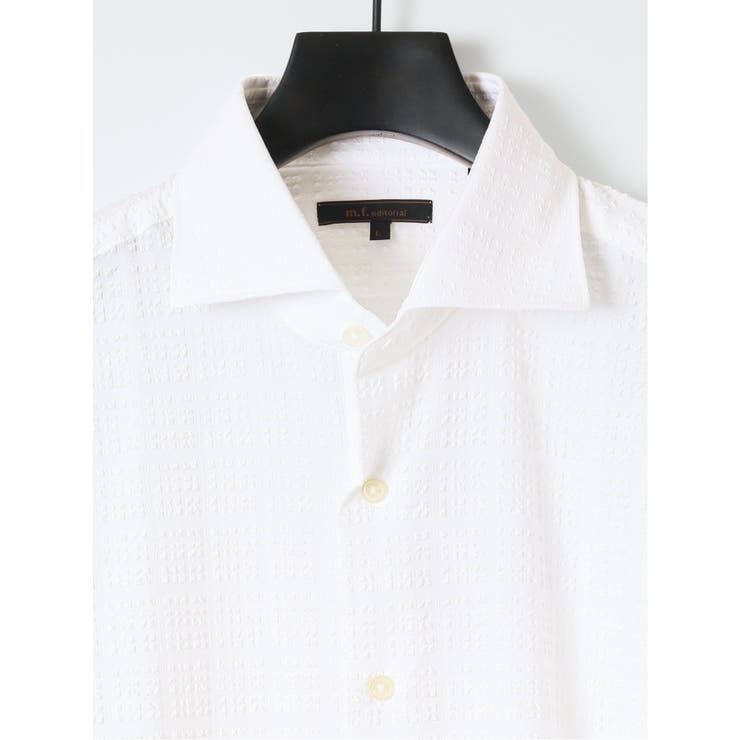 ストレッチ ブロックサッカー カッタウェイ 長袖 シャツ | TAKA-Q MEN | 詳細画像3 