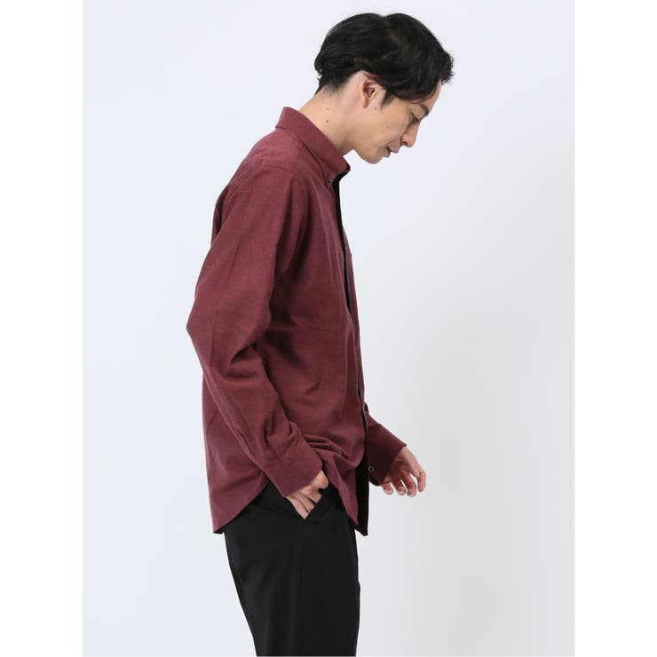 フランネルツイル ボタンダウン長袖シャツ | TAKA-Q MEN | 詳細画像14 