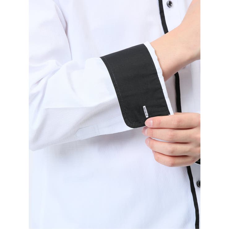 ドビー スタンドカラー長袖シャツ | TAKA-Q MEN | 詳細画像11 