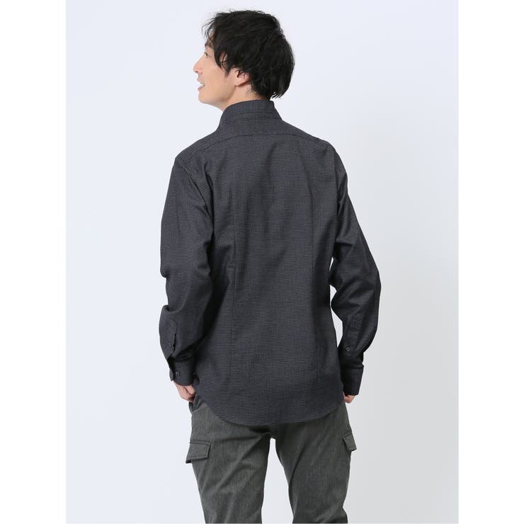 ドビー スタンドカラー長袖シャツ | TAKA-Q MEN | 詳細画像17 