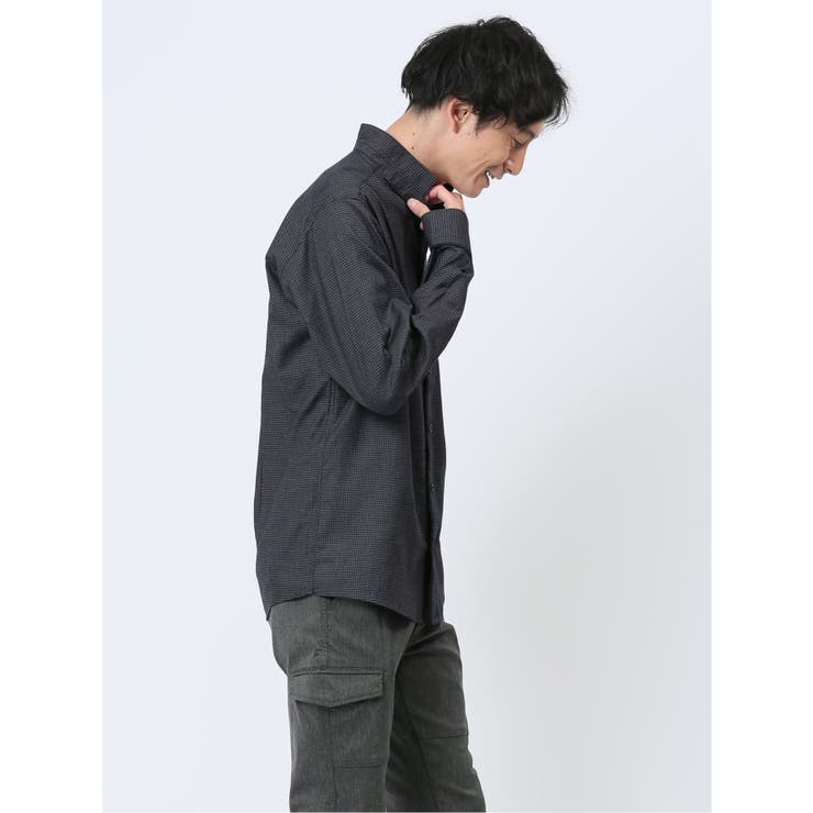 ドビー スタンドカラー長袖シャツ | TAKA-Q MEN | 詳細画像18 