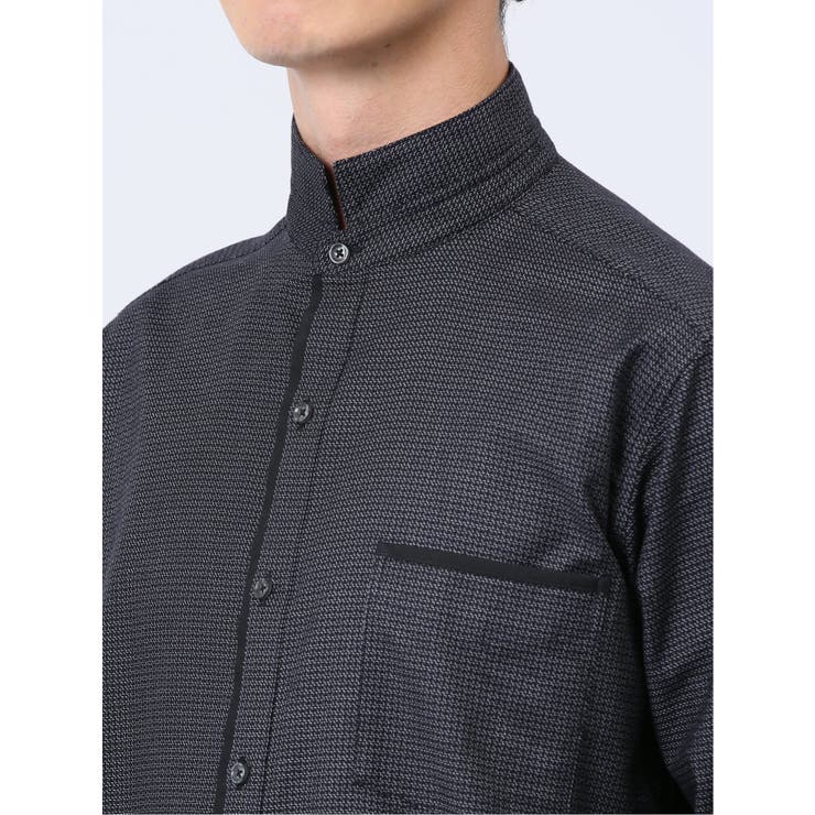 ドビー スタンドカラー長袖シャツ | TAKA-Q MEN | 詳細画像23 